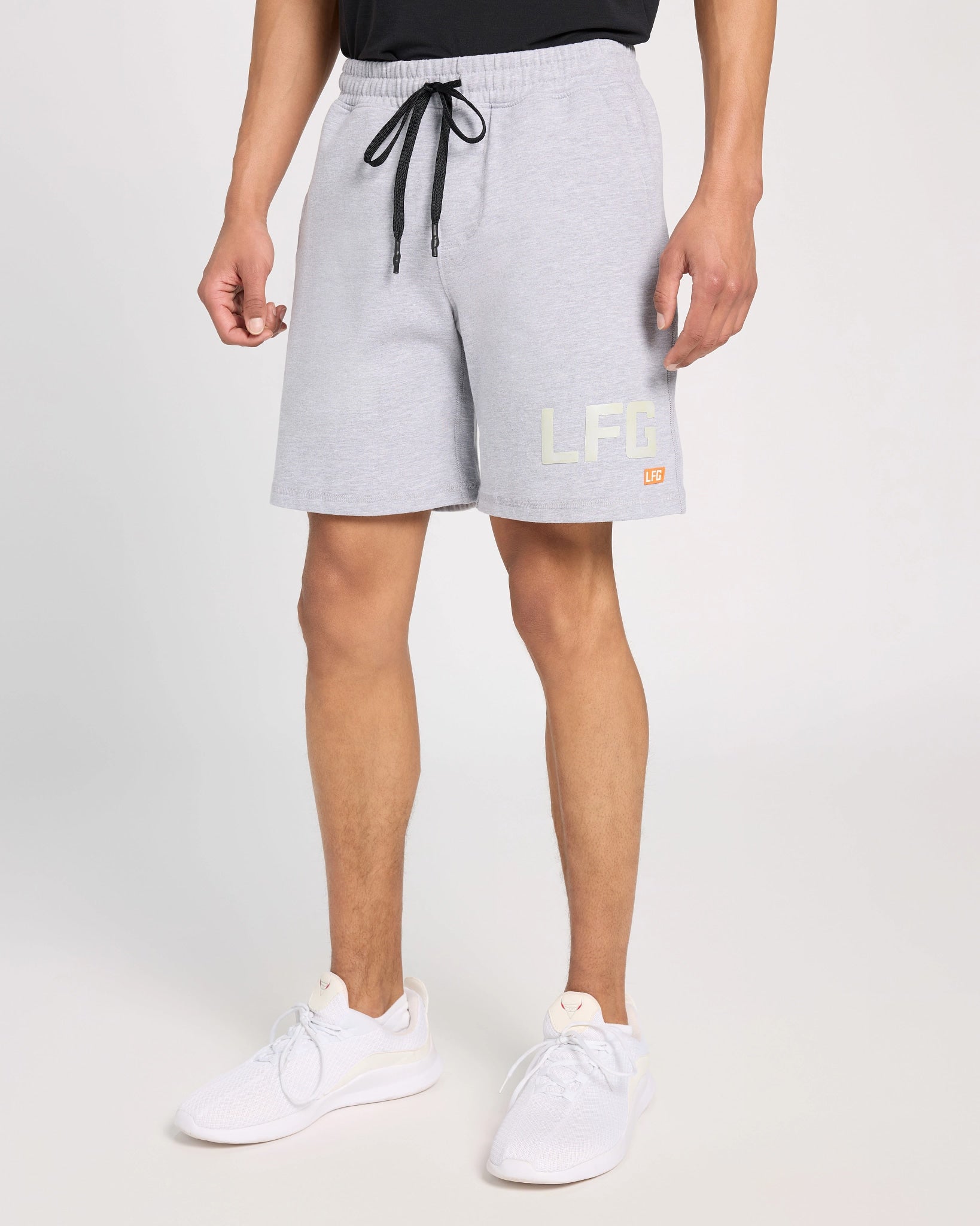 Heather Grey $|& LFG Graphic Endurance Knit Short - SOF Front