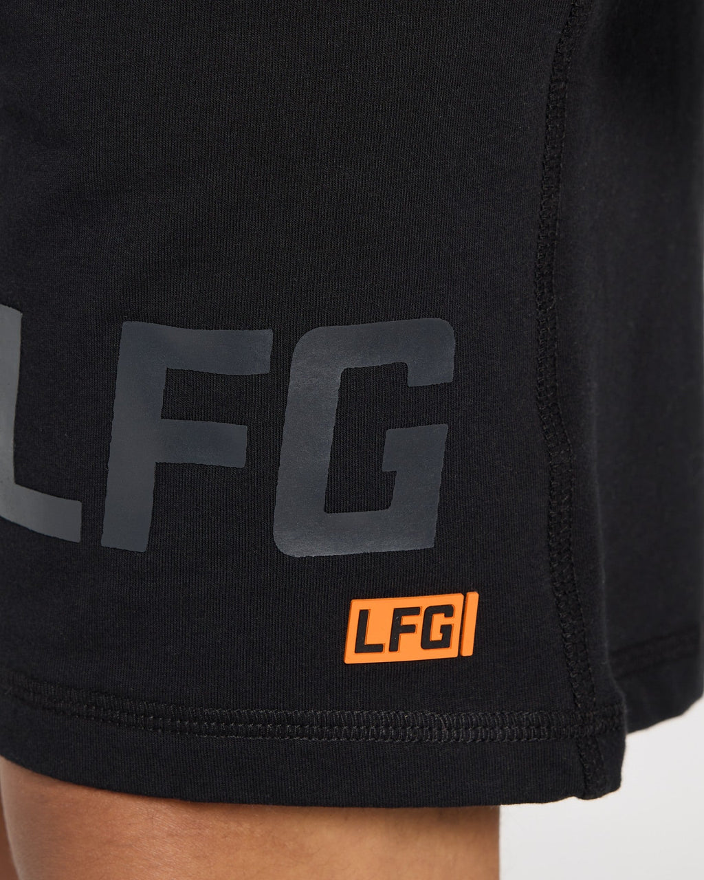 Black $|& LFG Graphic Endurance Knit Short - SOF Full Front