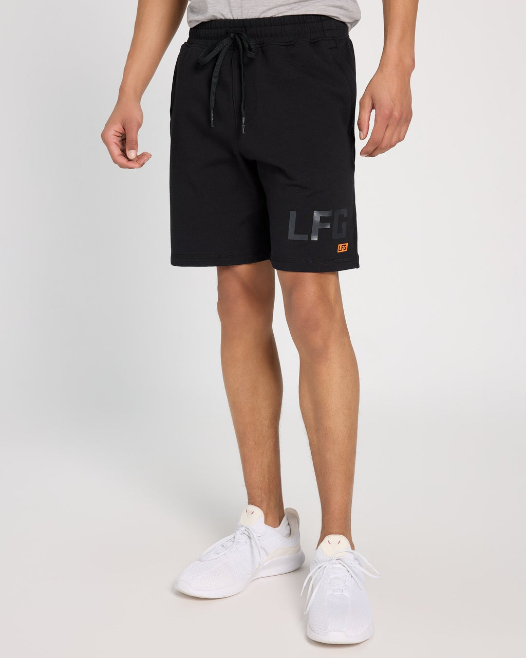 Black $|& LFG Graphic Endurance Knit Short - SOF Front