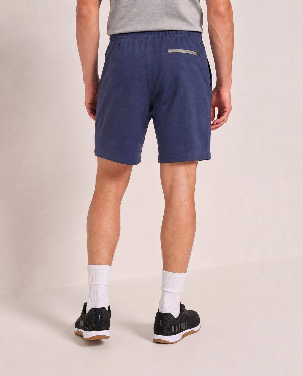 Short Zip Back Pocket - Stretch Knit