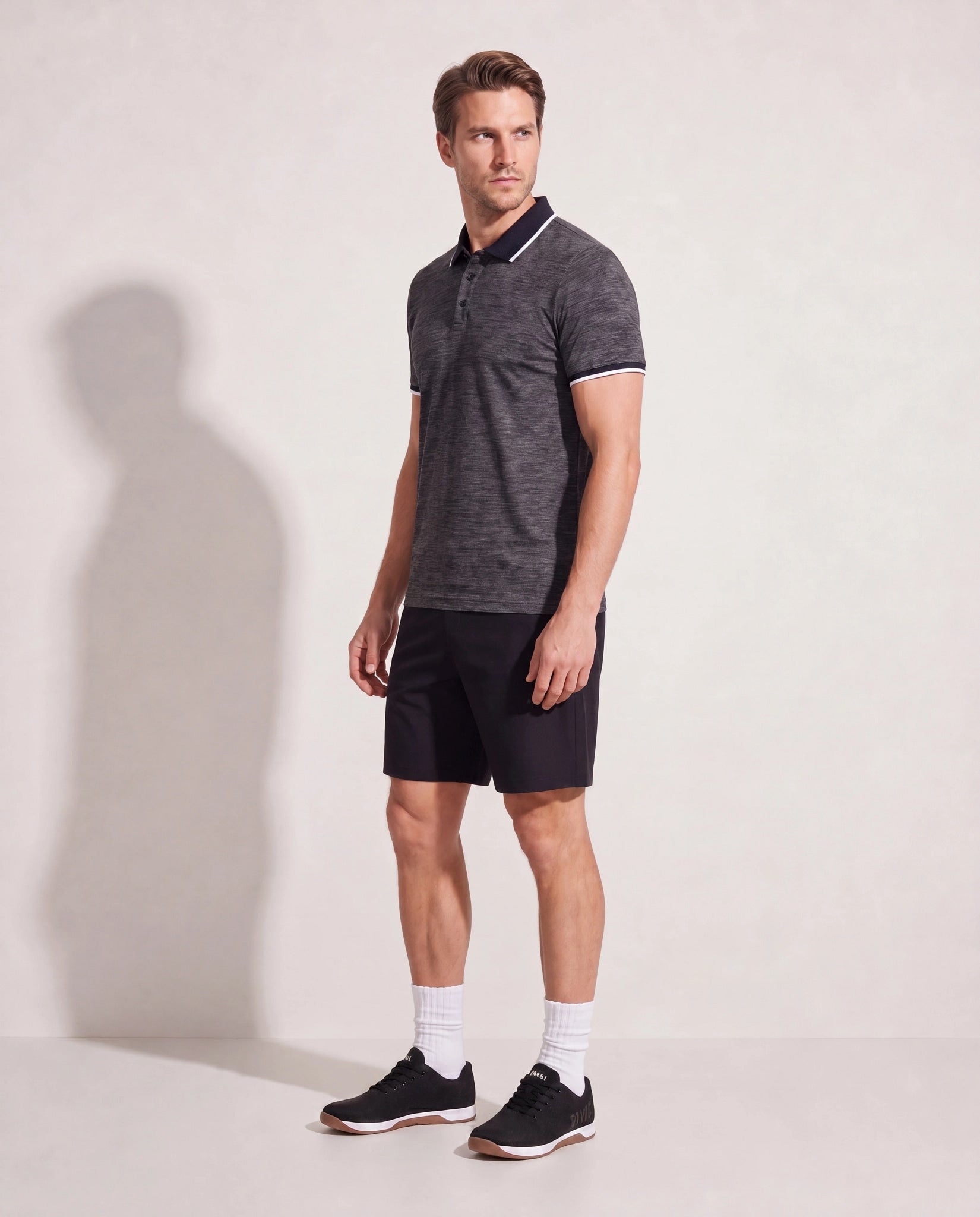 Short Zip Back Pocket - Stretch Knit