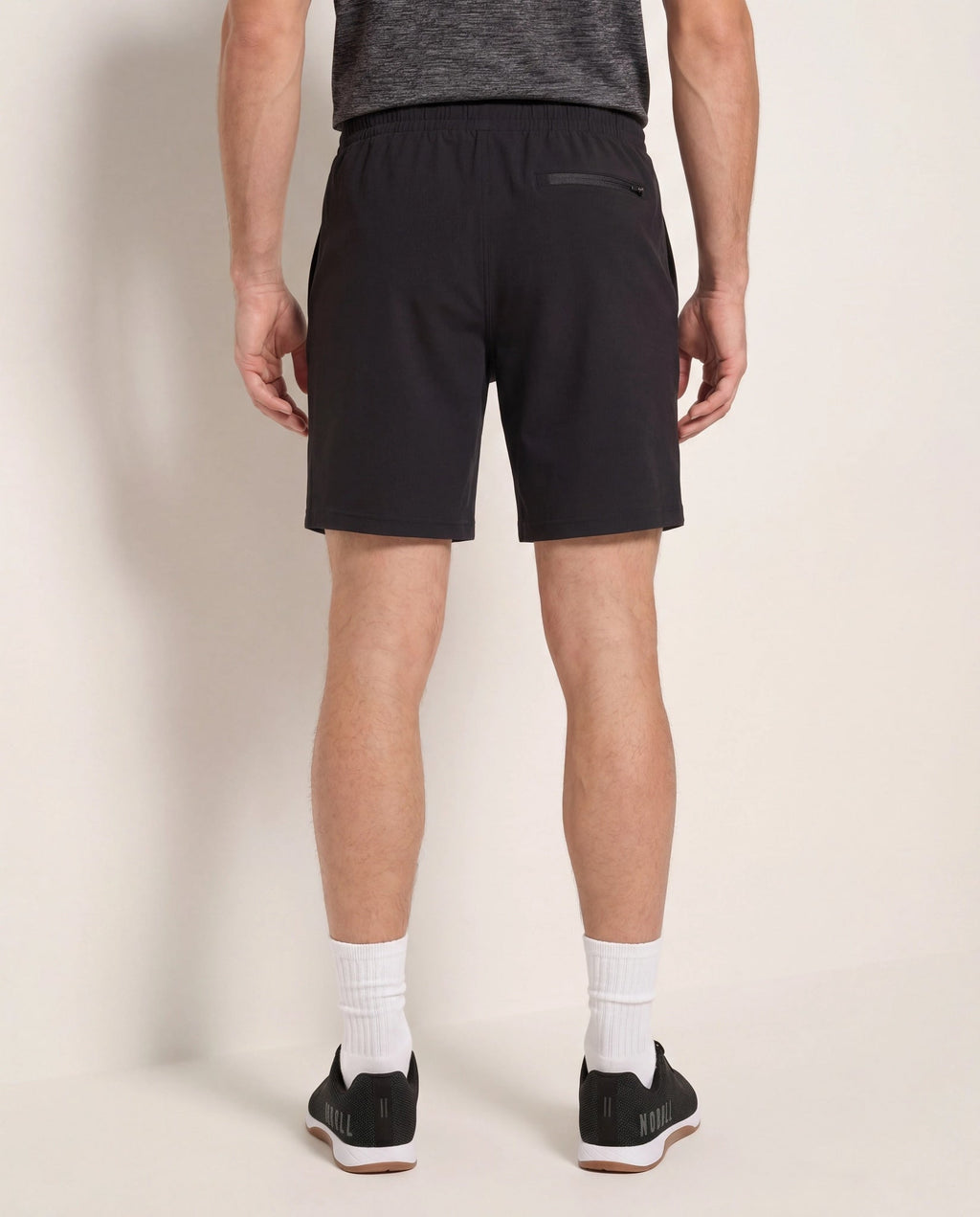 Short Zip Back Pocket - Stretch Knit